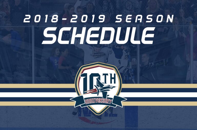 2018-2019 Regular Season Schedule Released