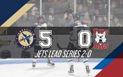 Jets Cruise Past Ice Dogs for 2-0 Series Lead