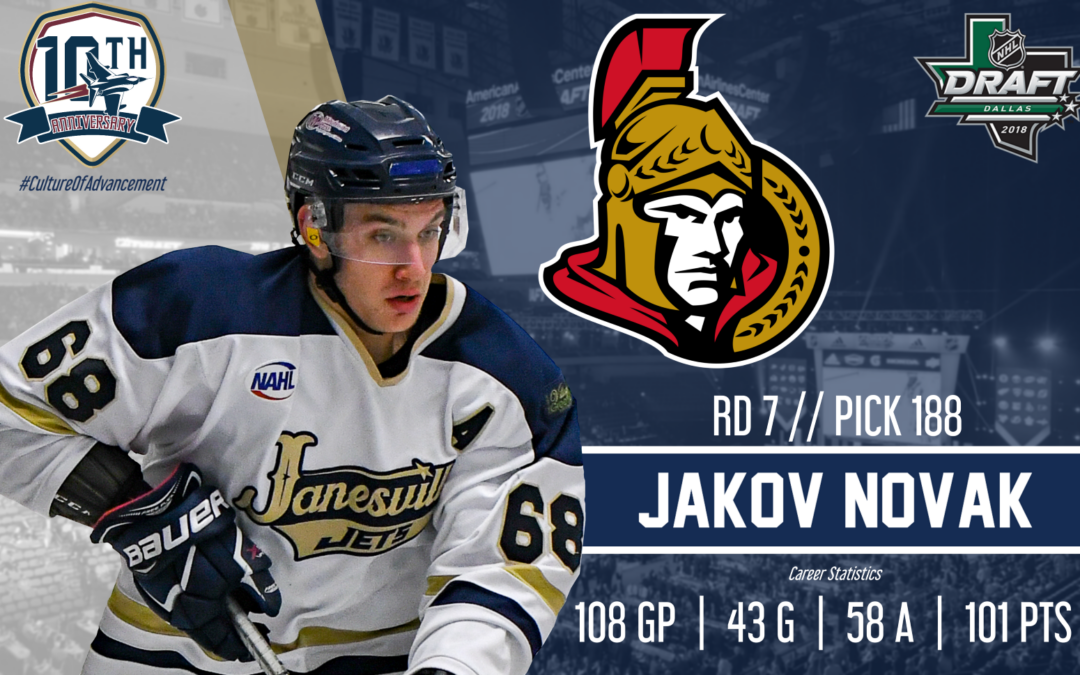 Jakov Novak Selected 188th Overall by Ottawa Senators in 2018 NHL Draft