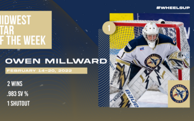 Owen Millward Earns Midwest Star of the Week for Second Time This Season