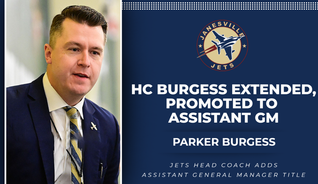 Jets Extend Head Coach Parker Burgess, Promote to Assistant General Manager