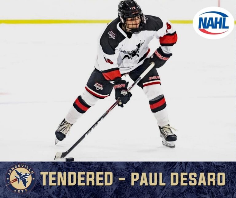 Jets Tender Long Island Forward DeSaro
