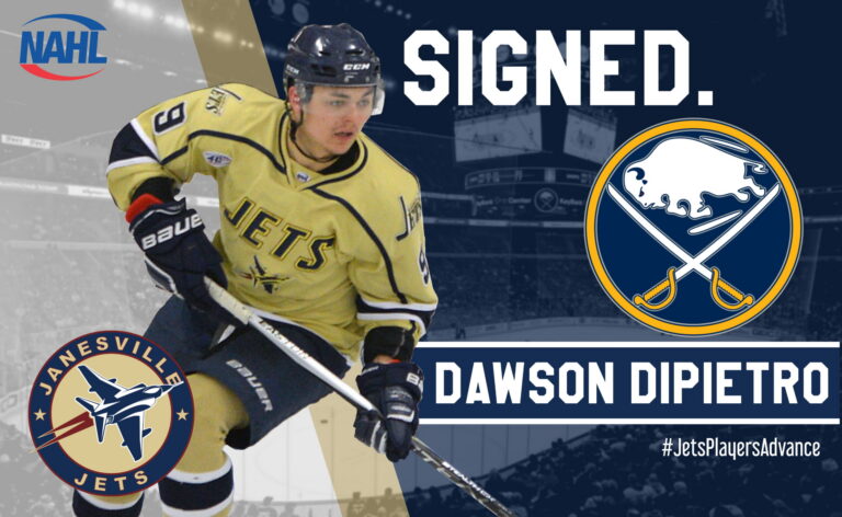 Former Jet Dawson DiPietro Signs NHL Contract with the Buffalo Sabres
