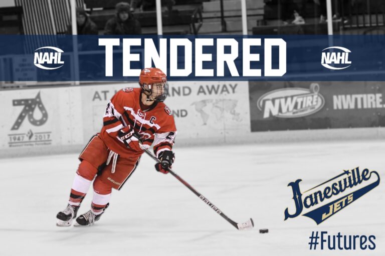 Jets Tender North Dakota Forward