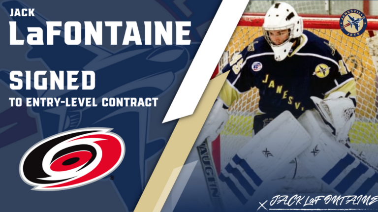 Jets First Ever Draft Pick Jack LaFontaine Signs Contract with Carolina Hurricanes; Could Debut This Weekend